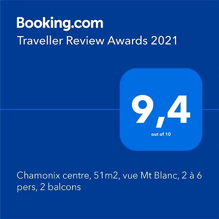 Chamonix Centre, 51M2, Vue Mt Blanc, 2 A 6 Pers, 2 Balcons Apartment Exterior photo